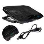 Stand Spacer notebook 17″ Gaming, sita metal, Airflow: 72CFM, 2xfan