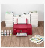 "Multifunctional inkjet color CISS Canon PIXMA G3470 Red, dimensiune A4(Printare, - imagine 2