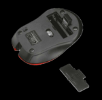 Mouse Trust Mydo Silent Click, Wireless, rosu - imagine 3