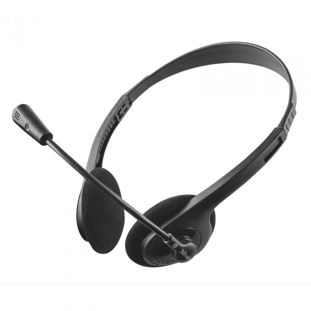 overlay_5b44b8d09292311649d72d1633cf9168.jpg Casti Head-band Trust Primo Chat, Wired, Negru - imagine 1