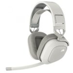 Casti Gaming Head-band Corsair HS80 MAX WIRELESS, Wireless, noise-canceling, Alb