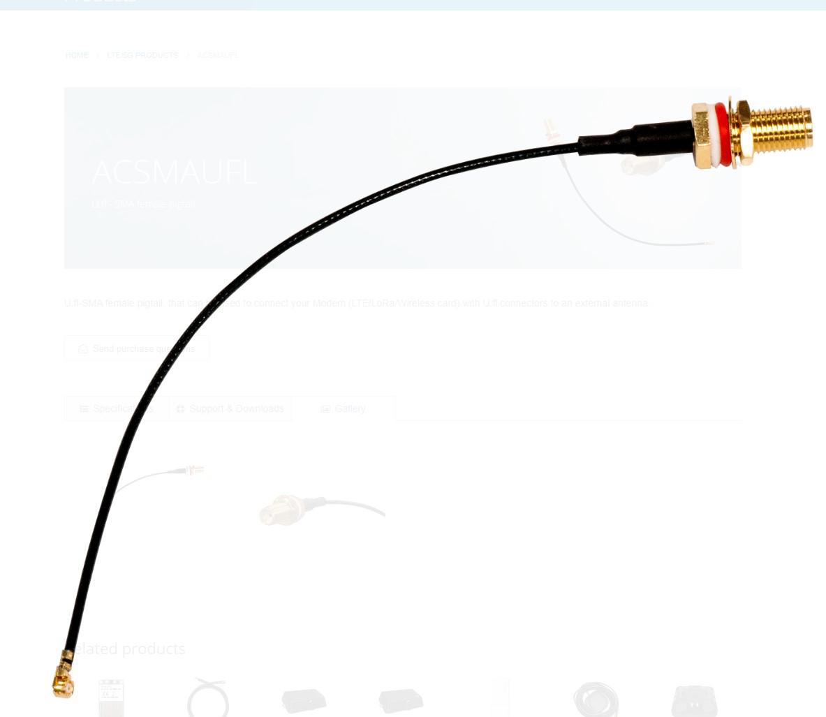 overlay_65d491d0808cc81f88e3862539a57ea6.jpg MIKROTIK ACSMAUFL SMA PIGTAIL CABLE, cablu conexiune modem-antena externa - imagine 1