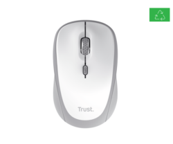 Mouse wireless Trust Yvi, rezolutie maxima 1600 DPI, alb