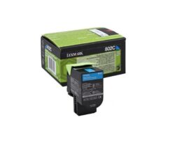 Toner Lexmark 80C20CE, cyan, 1 k, - CX510de, CX410de, CX410e,CX510dhe,
