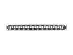 Patch panel gol 24 porturi 1U eșalonat cu organizator pentru