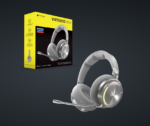 Casti Gaming Head-band Corsair VIRTUOSO MAX WIRELESS, Wireless, noise-canceling, Argintiu
