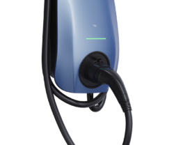 Solplanet EV Charger 22kW, RFID/NFC, WIFI+Bluethooth+RS485, Morandi Blue, 5M Cable+ETH