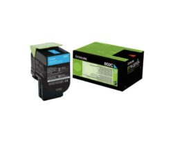 Toner Lexmark 80C20C0, cyan, 1 k, CX310dn , CX310n ,