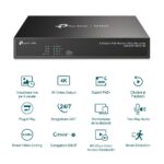 NVR PoE TP-Link VIGI 4 canale 1004H4P; 53W, 8 MP,1 - imagine 2