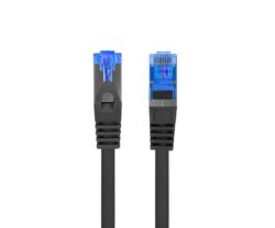 Patch cord Cat.6A S/FTP LSZH CCA 20 m negru, Fluke