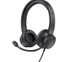 Casti Head-band Trust Ayda, Wired, Negru