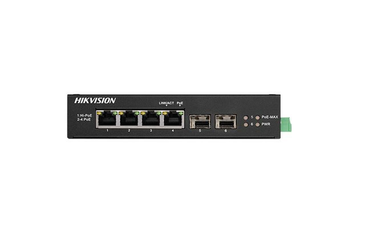 overlay_981a250b16d68565409bbceaf9ba488b.jpg Switch Hikvision DS-3T0506HP-E/HS, 4-Port, PoE - imagine 1