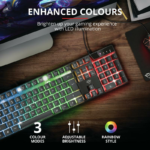 Tastatura Trust GXT 835 Azor, gaming, neagra - imagine 6
