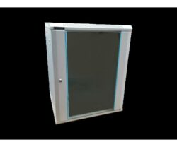 Rack 12U 600x450, dezasamblat, montare pe perete, usa din sticla,