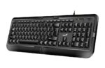 Tastatura Genius KB-118 cu fir,104 taste, negru - imagine 2