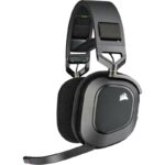 Casti Gaming Head-band Corsair HS80 RGB, Wireless, Negru