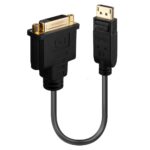 Adaptor Lindy LY-41004, DisplayPort 1.2 to DVI, negru - imagine 2