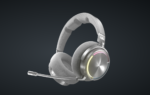 Casti Gaming Head-band Corsair VIRTUOSO MAX WIRELESS, Wireless, noise-canceling, Argintiu - imagine 2