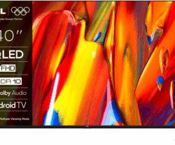 Televizor TCL QLED 40V5C, 100 cm, Smart Google TV, Full