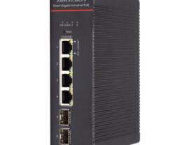 Switch PoE Hikvision DS-3T1506HP-SI-4P2F: 4 x Gigabit Hi-PoE RJ45 Ports,
