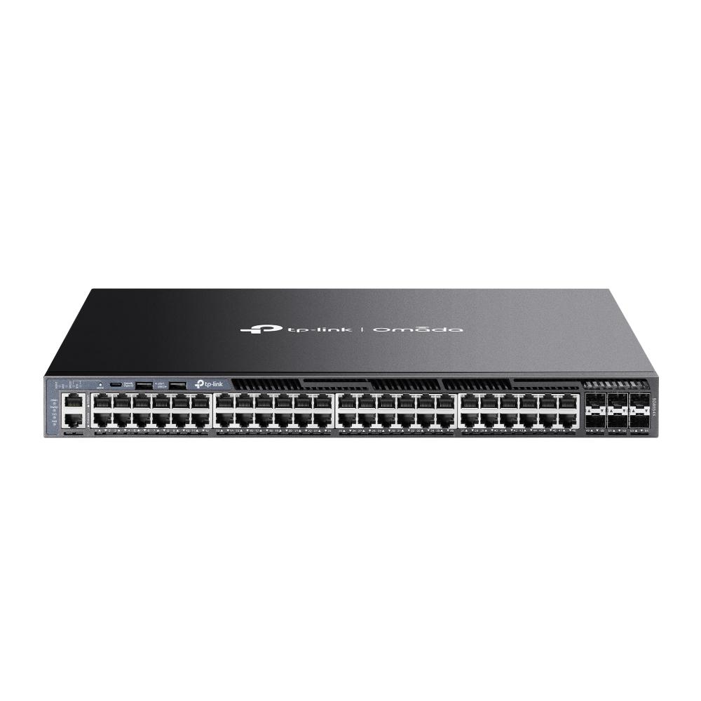 overlay_c3e41ab63e7b437a1583cf2263f8d5e9.jpg "Omada 48-Port Gigabit Stackable L3 Managed Switch with 6 10GE - imagine 1