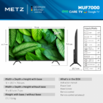 Televizor METZ LED 50MUF7000Z, 126 cm, Smart Google TV, 4K, - imagine 6