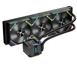 Cooler Procesor 1stPlayer X-Starship 360-bk, display IPS personalizabil de 2,4