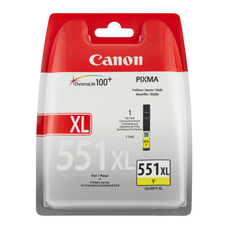 overlay_cdcb9ae0e52e2ae5e821e348cc00ec93.jpg Cartus CANON CLI-551XL, Yellow - imagine 1
