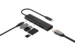 DOCKING Station A4tech universal, 6-in-1, cablu 0.20m, gri - imagine 2