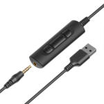 Casti Head-band Axtel One UC35, Wired, noise-canceling, Negru - imagine 6