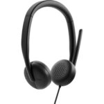 Casti Head-band DELL WH3024, Wired, noise-canceling, Negru - imagine 2
