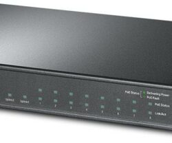"8-Port 10/100Mbps + 3-Port Gigabit Desktop Switch with 8-Port PoE+