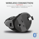 Mouse Trust Voxx, Rechargeable Ergonomic Wireless, negru - imagine 9