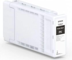 Epson UltraChrome XD3 350ml T50U1 Photo Black Pigment Ink Cartridge,