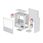 Carcasa DEEPCOOL CH360 DIGITAL Mini Tower ARGB ALB - imagine 11