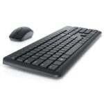 Kit Wireless tastatura si mouse Dell KM3322W, taste numerice, negru