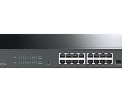 "JetStream™ 16-Port Gigabit Smart Switch with 2 Gigabit SFP Slots