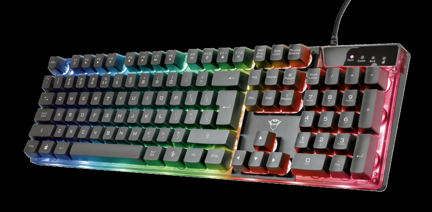Tastatura Trust GXT 835 Azor, gaming, neagra - imagine 3