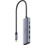 CUDY 5-IN-1 USB Hub, Aluminium housing,1 USB-C 3.0 5Gbps male - imagine 2