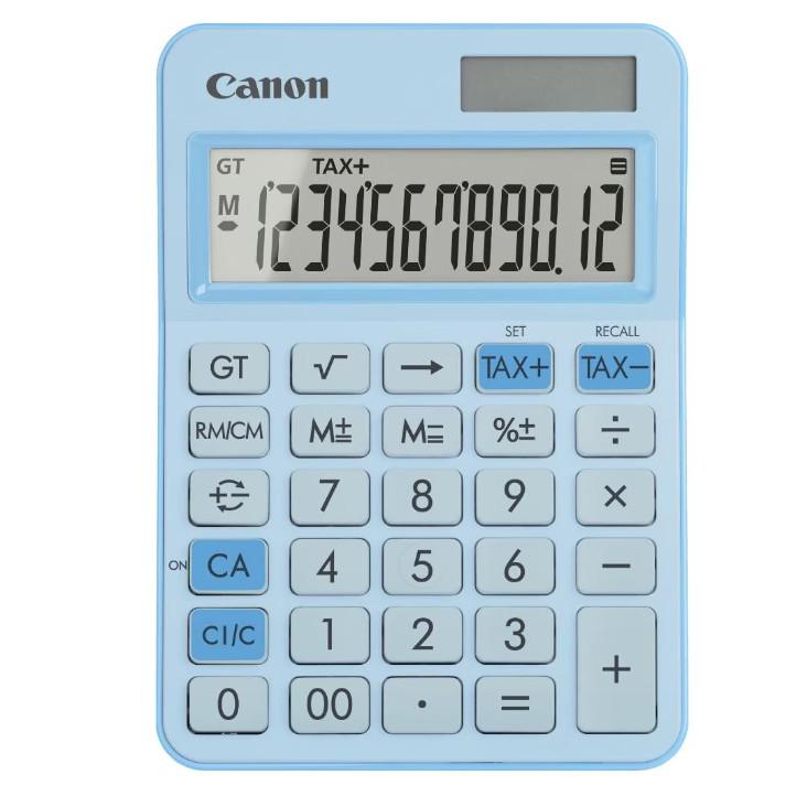 overlay_f10ca995508201f589ff3cc427c1fadf.jpg """Calculator birou Canon LS-125KB-PBL, Pastel Blue, 12 digits, 29 keys, - imagine 1
