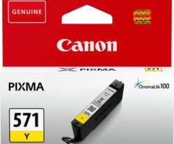 Cartus cerneala Canon CLI-571Y, yellow, capacitate 7ml, pentru Canon Pixma