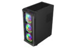 Carcasa SPACER SPCS-GC-SHIELD, RGB, Mid Tower, Black - imagine 2